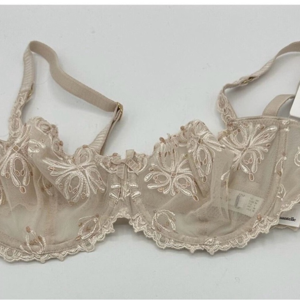 Chantelle Champs Elysees Lace Demi Bra 2605 Cappuccino Size 38C New With Tags
